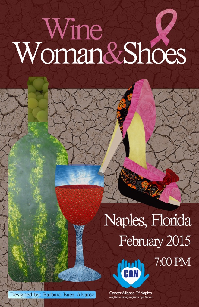 Wine Women and Shoes Poster